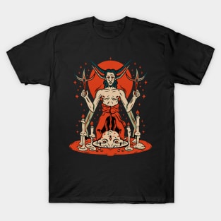 Infernal Symphony: Step into the Serpent's Spell with Our Wicked Ensemble T-Shirt